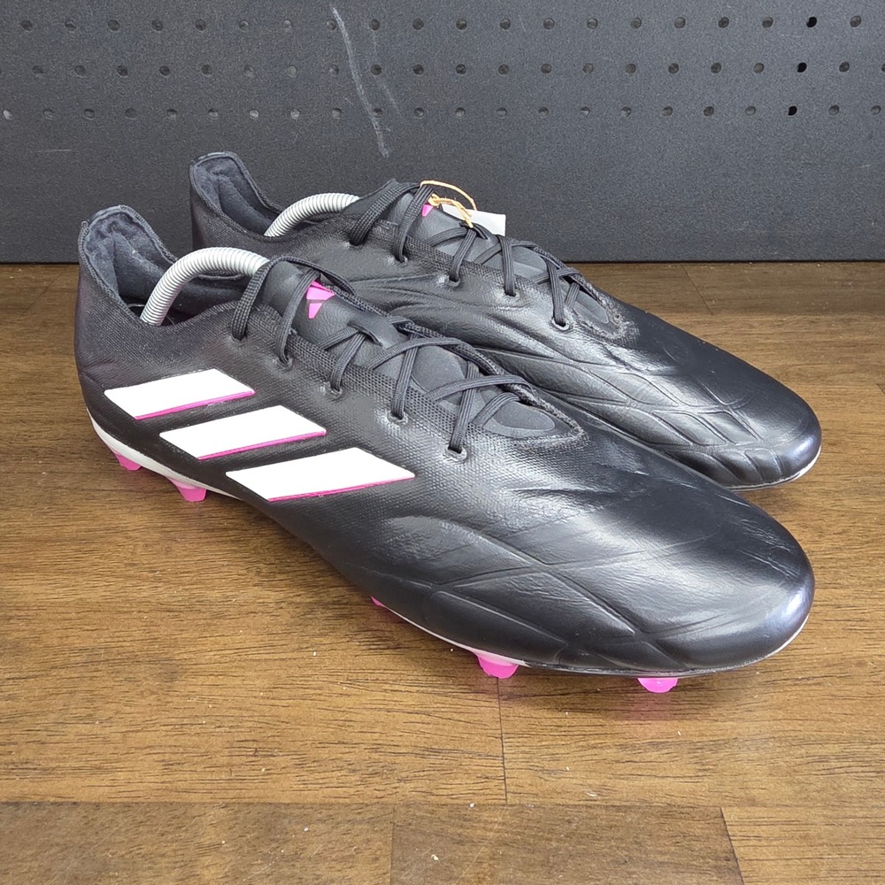Adidas Copa Pure.2‎ FG Soccer Cleats Mens 12 Black Pink Leather Firm Ground NWT